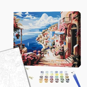 Pictură pe numere 30*40 сm (fără cutie) – coasta italiană Thumbnail 2