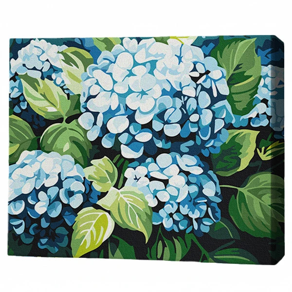 Pictură pe numere 30*40 сm (fără cutie) – nor de hortensii 2