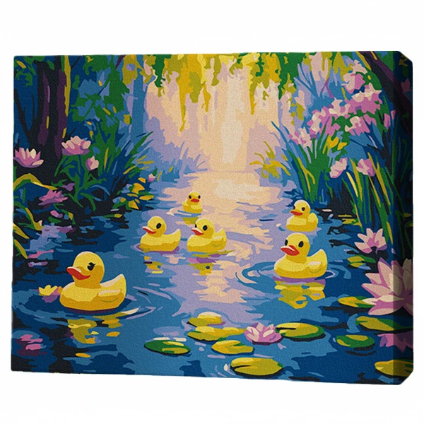 Pictură pe numere 30*40 сm (fără cutie) – regatul rățuștelor 2