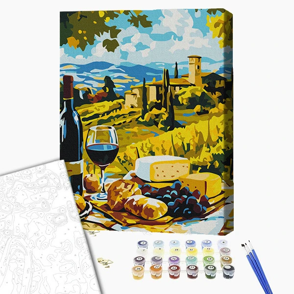 Pictură pe numere 30*40 сm (fără cutie) – gustul toscanei 2