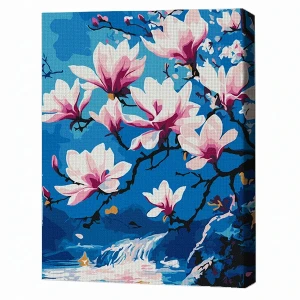 Pictură pe numere 30*40 сm (fără cutie) – magnolie majestuoasă