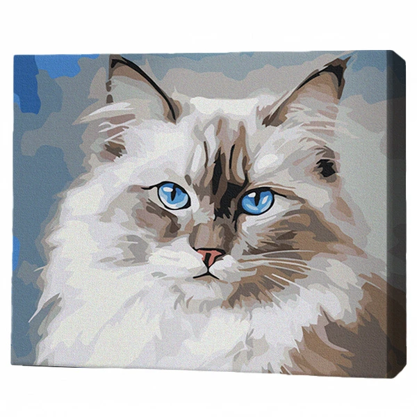 Pictură pe numere 30*40 сm (fără cutie) – pisică birmană 2