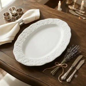 Platou ceramic oval 20*30.5cm hy0819-3