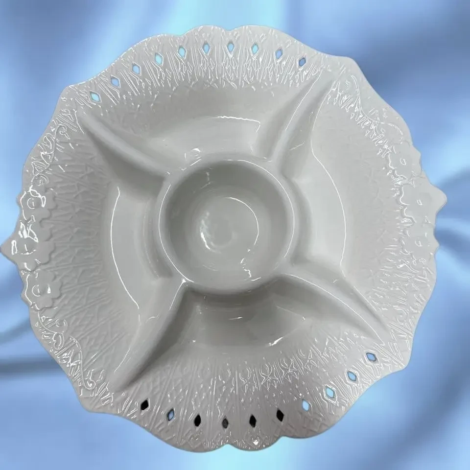 Platou ceramic 4sec d.34cm ylc1032 2