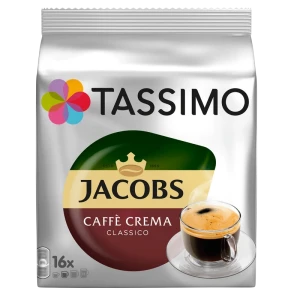 Cafea iacobs tassimo caffe crema, 16 buc