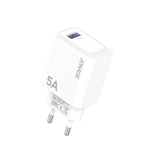 Сетевое зарядное устройство jokade wall charger 1*usb-a 5a jb130, белое