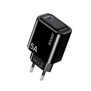 Зарядное устройство jokade wall charger 1*usb-a 5a jb130, черное