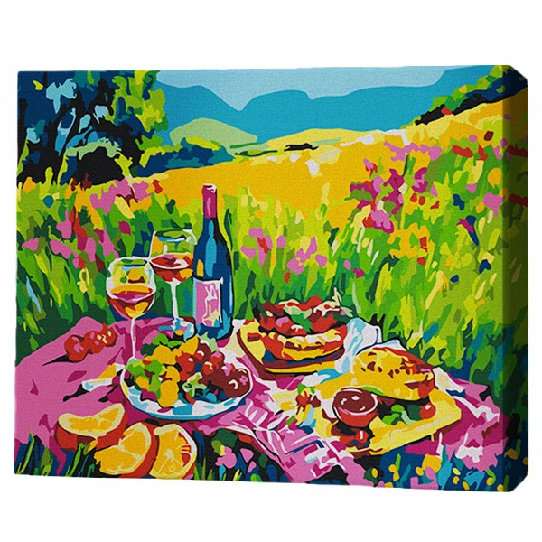 Pictură pe numere 40х50 cm (fără cutie) – picnic pe pajiște 2