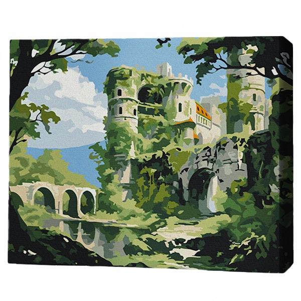 Pictură pe numere 40х50 cm (fără cutie) – castelul pierdut 2