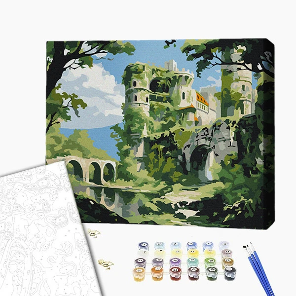 Pictură pe numere 40х50 cm (fără cutie) – castelul pierdut 2