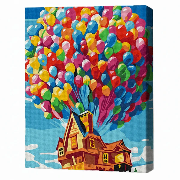 Pictură pe numere 30*40 сm (fără cutie) – baloanele fericirii 2