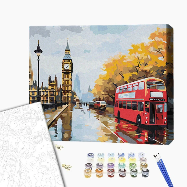 Pictură pe numere 40х50 cm (fără cutie) – londra de toamnă 2