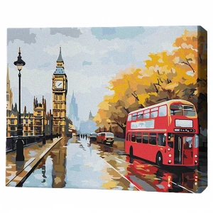 Pictură pe numere 40х50 cm (fără cutie) – londra de toamnă