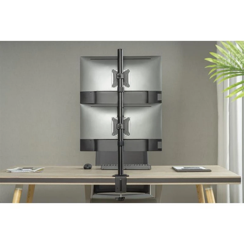 Suport birou pentru monitoare gembird ms-d2st-02, negru 12
