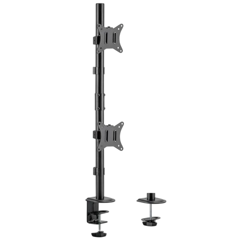 Suport birou pentru monitoare gembird ms-d2st-02, negru 10