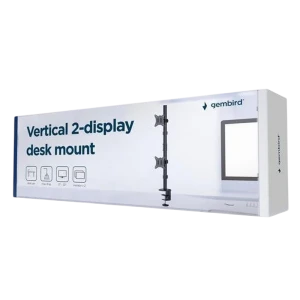 Suport birou pentru monitoare gembird ms-d2st-02, negru Thumbnail 8