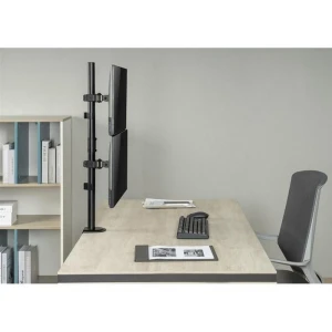 Suport birou pentru monitoare gembird ms-d2st-02, negru Thumbnail 14