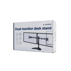 Suport birou pentru monitoare gembird ms-d2st-02, negru Thumbnail 3