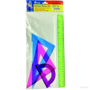 Set rigle 4buc 10046-431 / pac2136-2018 / ar051 30cm incolor