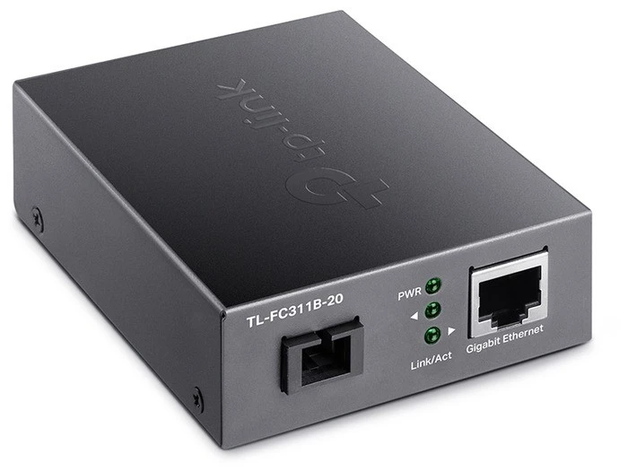 Tp-link mc220l, gigabit sfp media converter, 1 x lan gigabit port, 1 x 1000m sfp port, multi-mode/single-mode sfp module 2