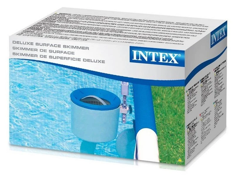 Скиммер для сбора мусора intex deluxe surface skimmer, белый/синий, 28000 3