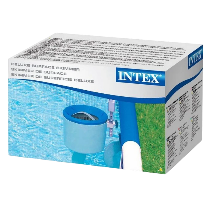Скиммер для сбора мусора intex deluxe surface skimmer, белый/синий, 28000 5