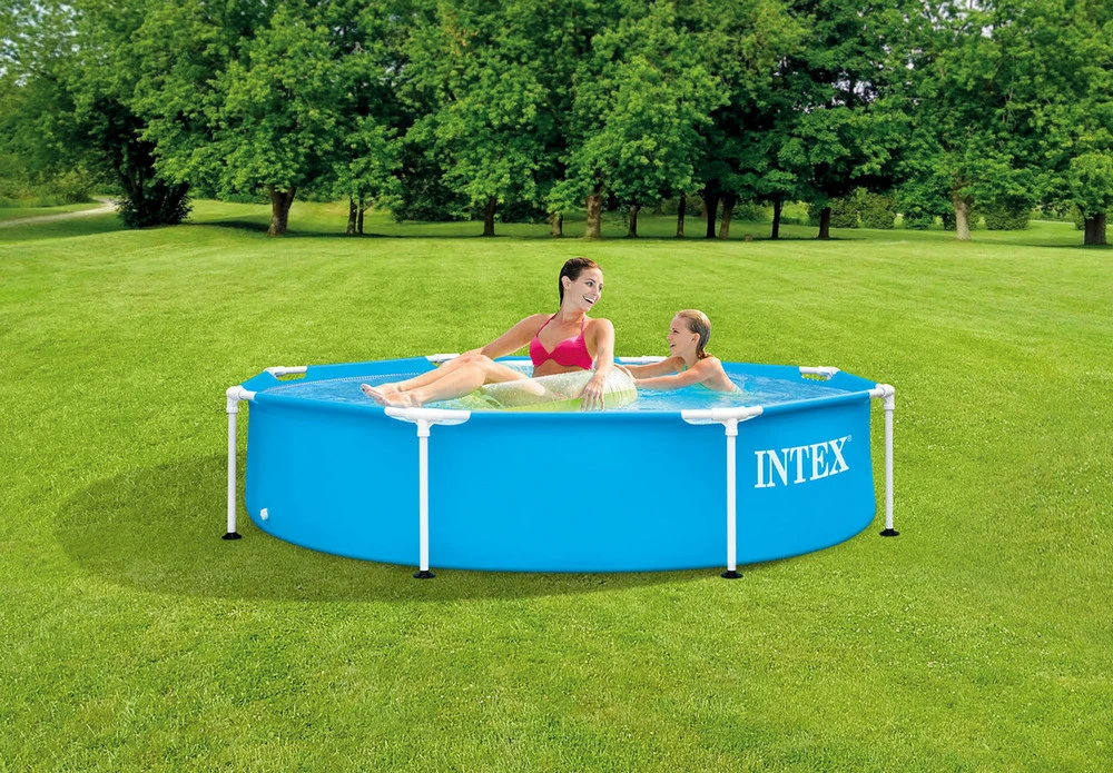 Piscină cu cadru metalic intex metal frame, 1828l, albastru deschis, 28205 4