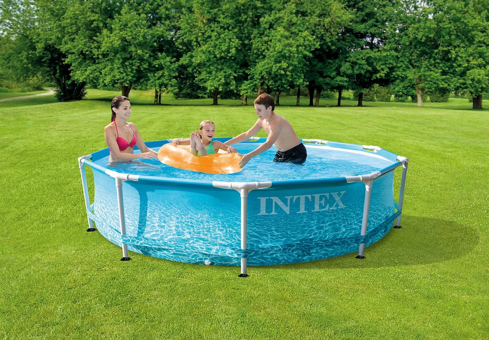 Piscină cu cadru metalic intex metal frame, 4485l, albastru deschis, 28206 5