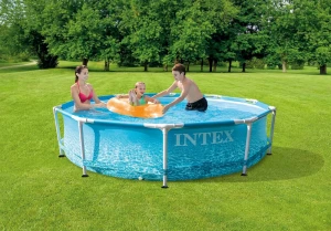 Piscină cu cadru metalic intex metal frame, 4485l, albastru deschis, 28206 Thumbnail 5