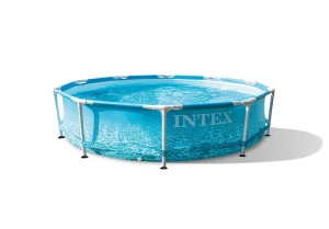 Piscină cu cadru metalic intex metal frame, 4485l, albastru deschis, 28206 Thumbnail 4