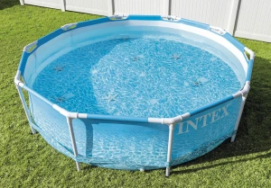 Piscină cu cadru metalic intex metal frame, 4485l, albastru deschis, 28206 Thumbnail 3