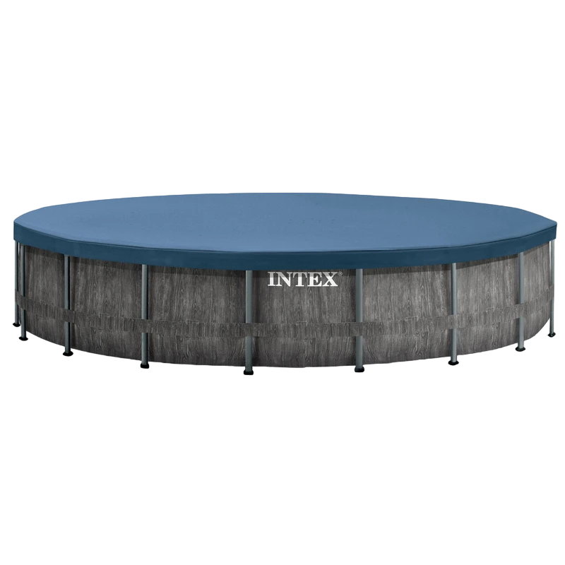 Piscină cu cadru metalic intex greywood premium, 16805l, gri, 26742 4