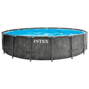 Piscină cu cadru metalic intex greywood premium, 16805l, gri, 26742 Thumbnail 7