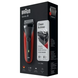 Aparat de ras electric braun series 3 300s, roșu Thumbnail 2