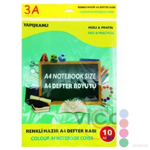 Обложкa для книг a4 цветная 10 штук 1362 3a /200 rosu Thumbnail 2