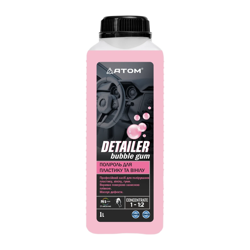 Detailer bubble gum полироль для пластика и винила 1л. 2