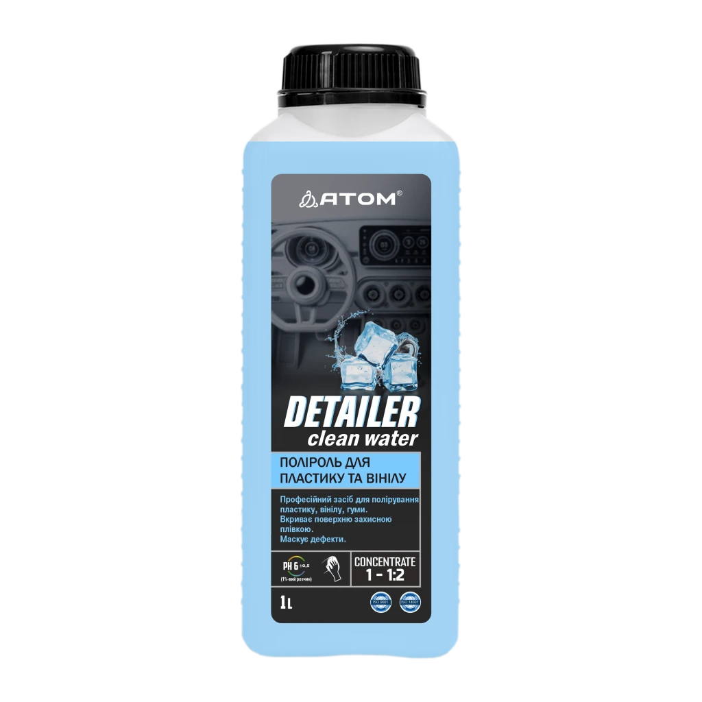 Detailer clean water полироль для пластика и винила 1л. 2