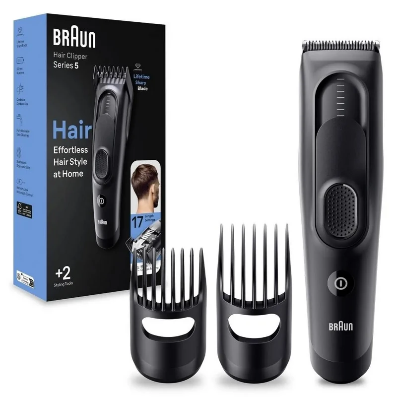 Машинка для стрижки braun hc5330, чёрный 5