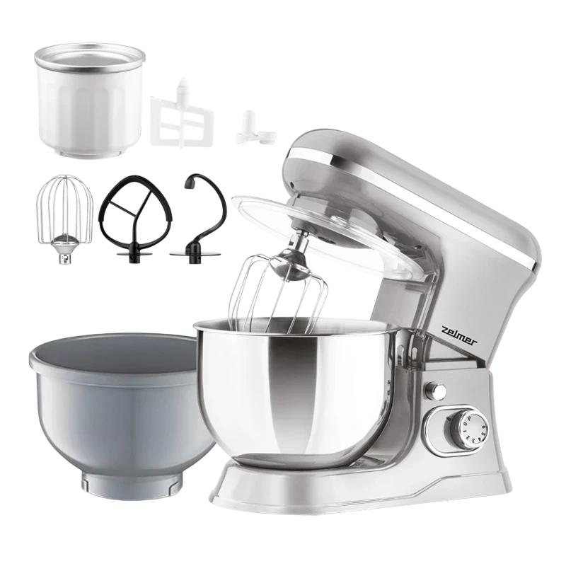 Миксер стационарный zelmer zkr1360, серебристый 12