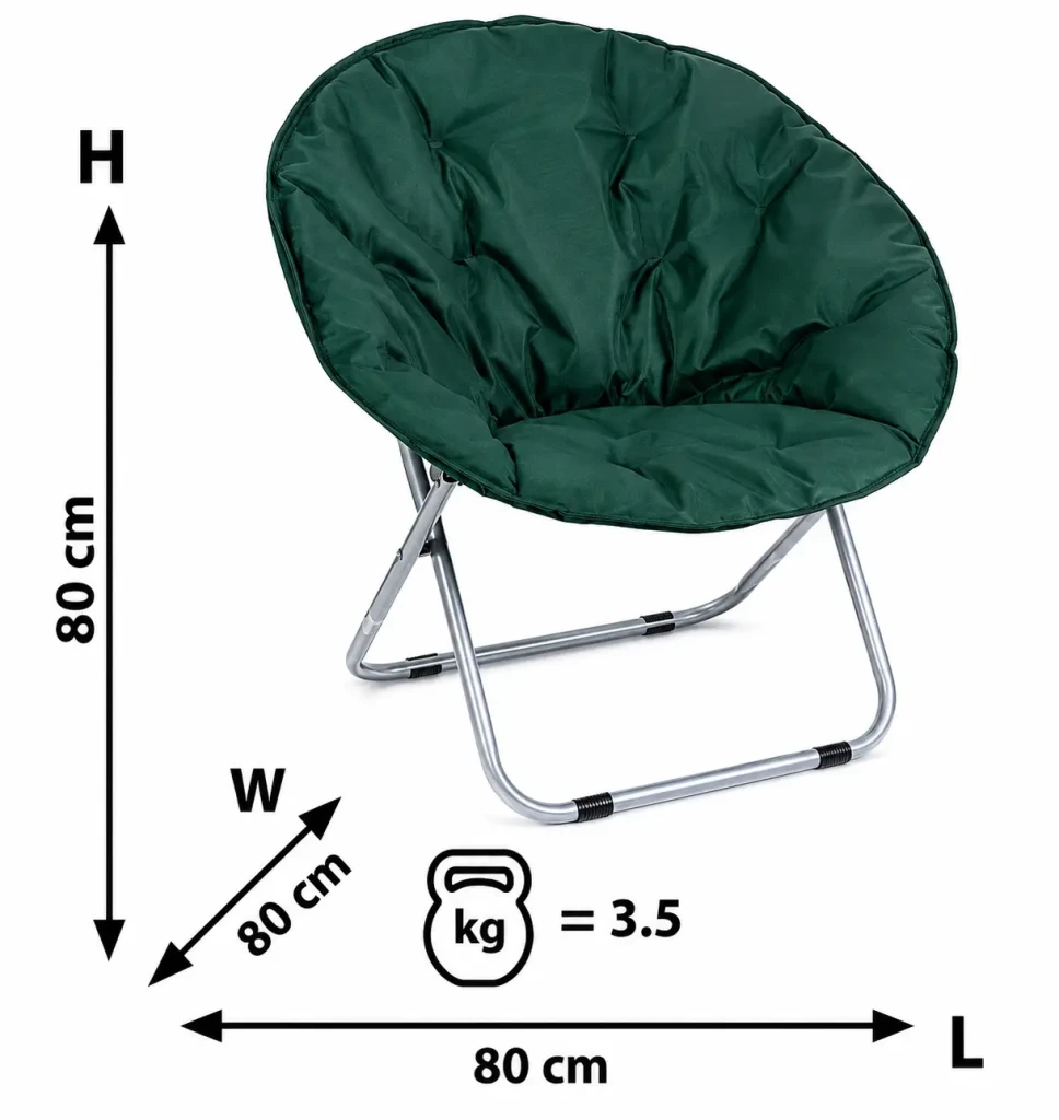 Scaun-fotoliu pliabil 80*80*78cm stlp34gr, verde 4