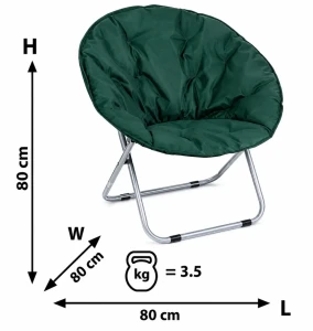 Scaun-fotoliu pliabil 80*80*78cm stlp34gr, verde Thumbnail 4