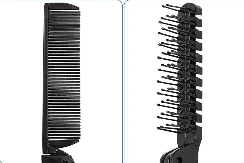 Pieptene pliabil cu doua parti, #h20, black, 20-001d 2