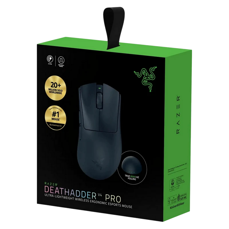 Gaming mouse razer deathadder v4 pro, negru 4