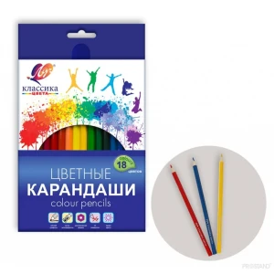 Карандаши цветные 18 цв.  классика  29с 1711-08  луч  1/16/48 Thumbnail 2