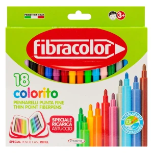 Фломастеры 18цв  моющиеся  fibracolor 10539sw018se   /6/72 Thumbnail 2
