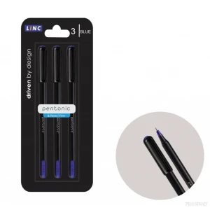 Pix cu ulei linc pentonic  set 3 buc  blister 0.7mm 7024 albastru