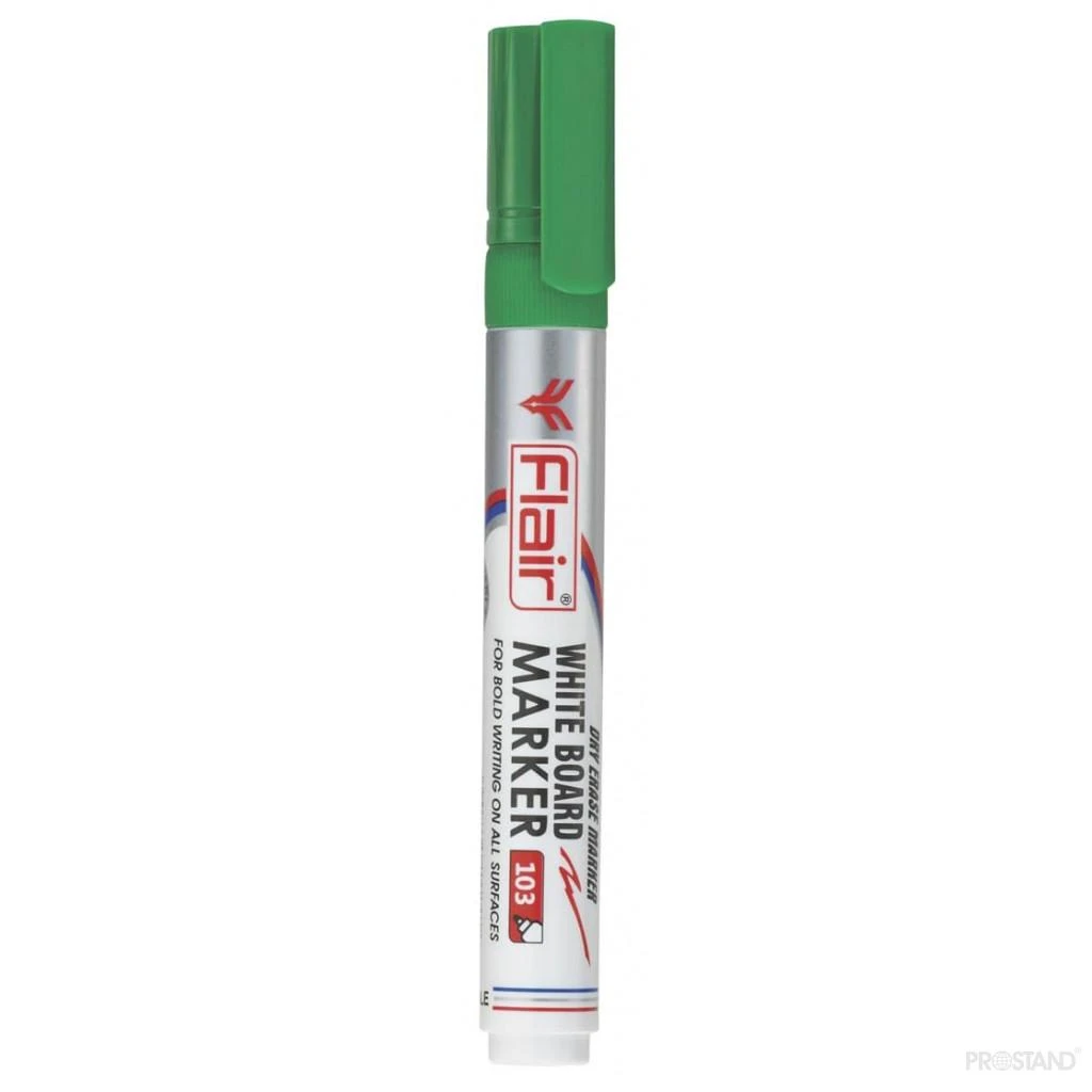 Маркер white board flair carbonix 1387 треуг. 1/12/60/720 verde 2