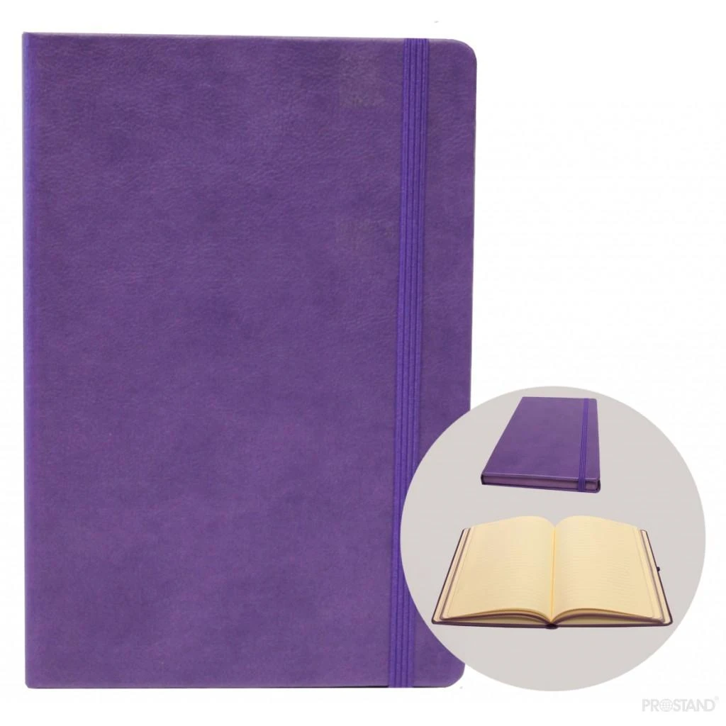 Agenda nedatata 140*210 mm ivory lizy 7118 linie violet 2