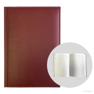Ежедневник без даты 140*200мм lizy th180 в клетку 1/40 bordeaux Thumbnail 2