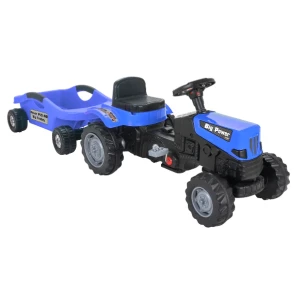 Tractor cu remorca power, albastru
